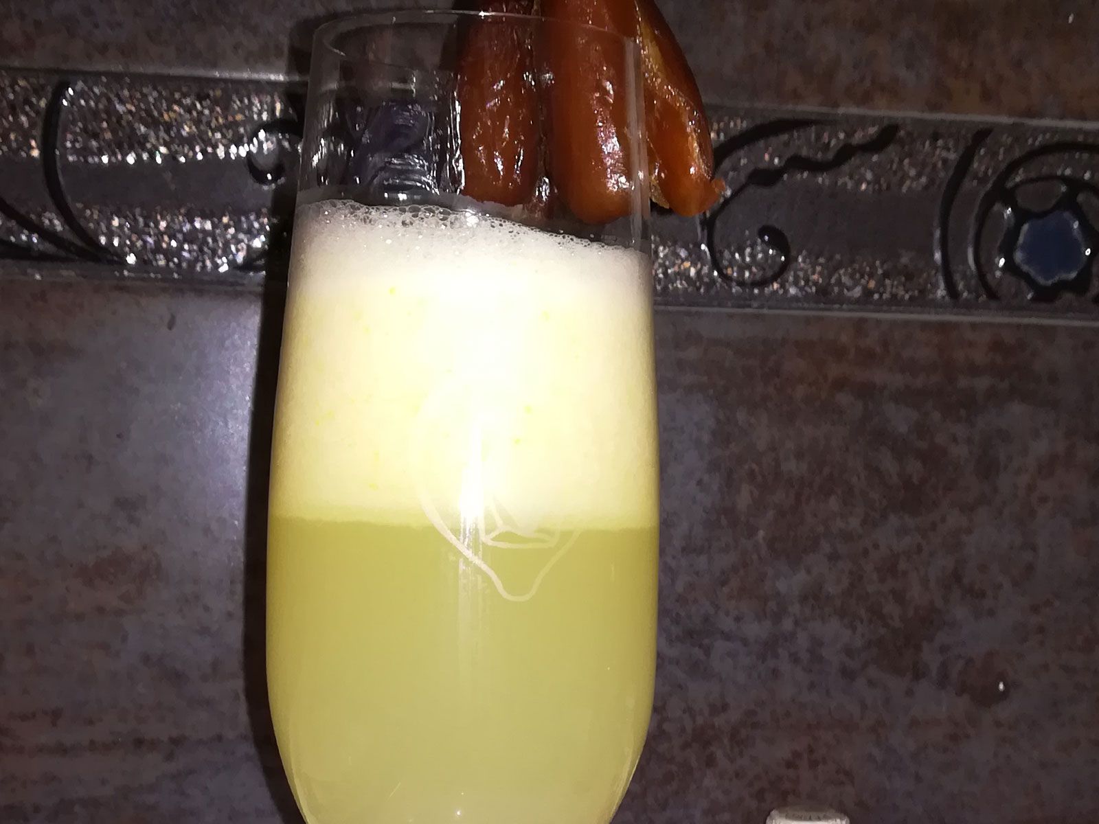 Batido espumoso de limón