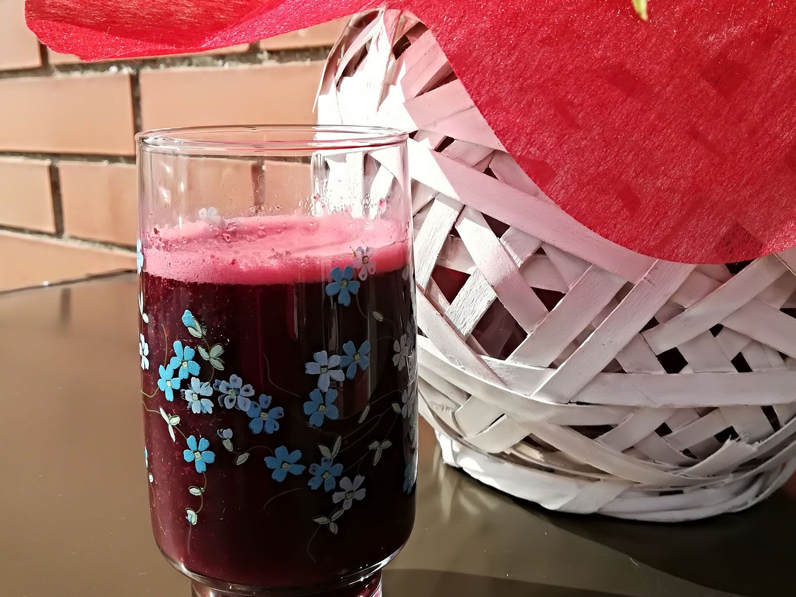 Batido de fresa y remolacha