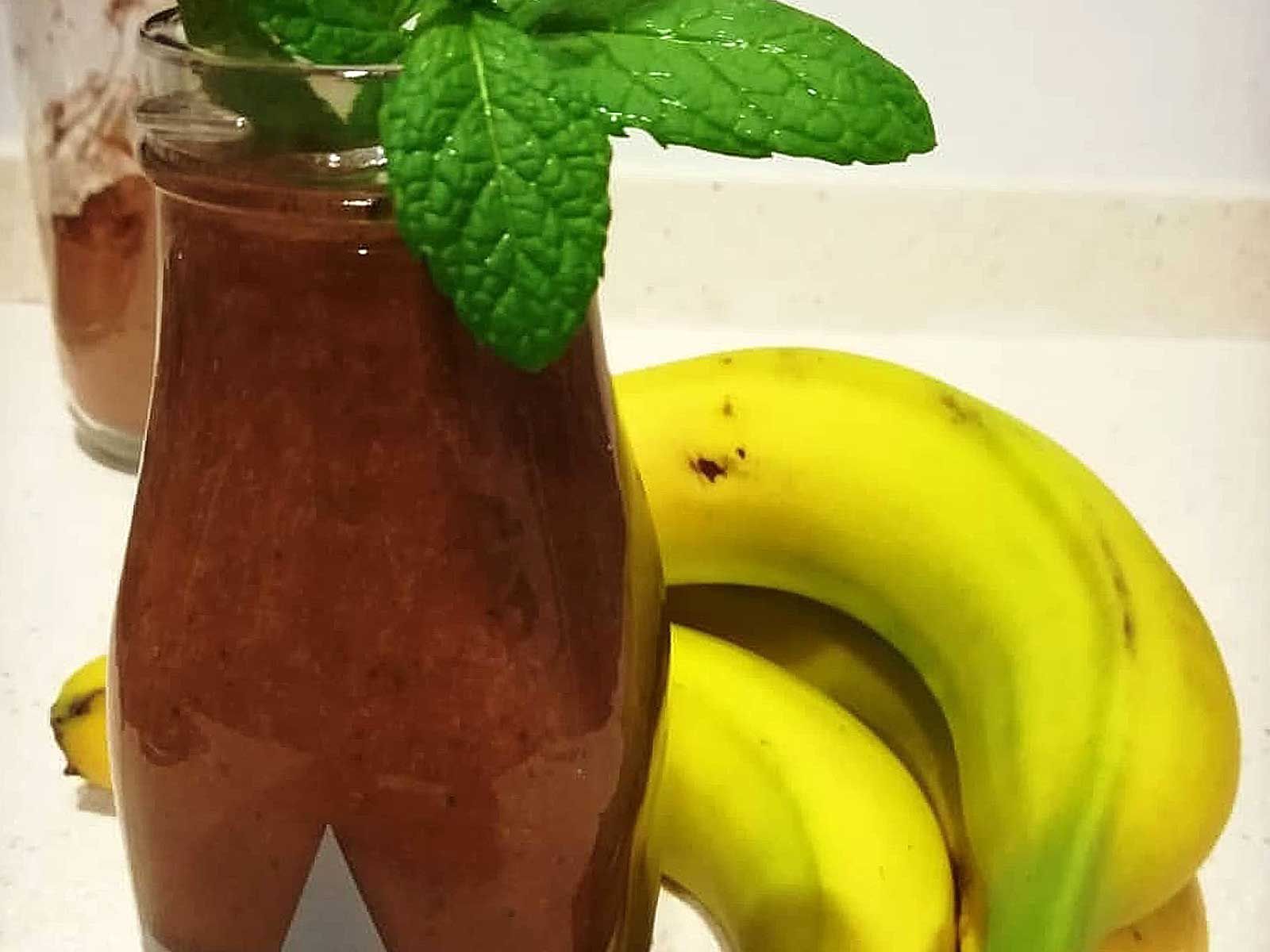 Batido verde con cacao
